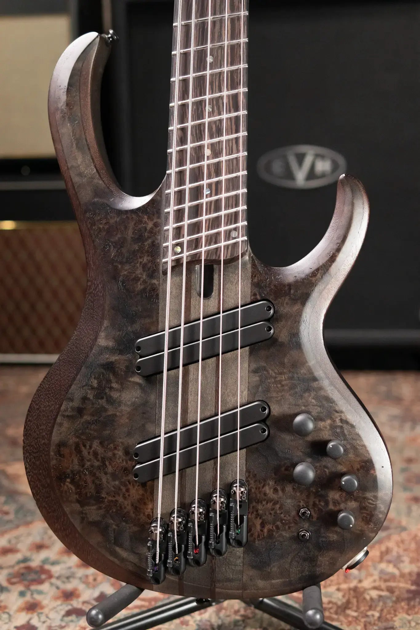 Ibanez BTB805MSTGF BTB Bass Workshop 5-String Electric Bass - Transparent Gray Flat with Case - Used