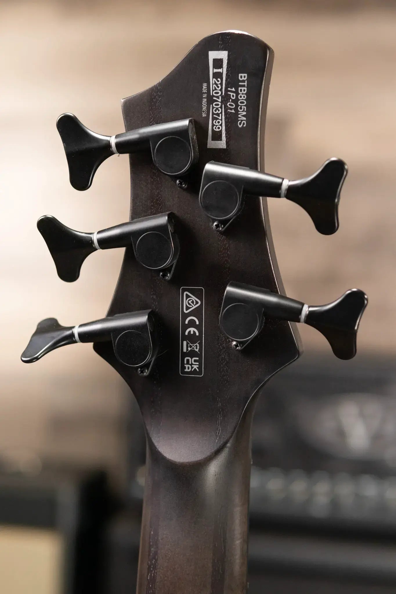 Ibanez BTB805MSTGF BTB Bass Workshop 5-String Electric Bass - Transparent Gray Flat with Case - Used