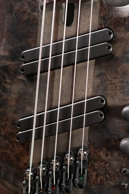 Ibanez BTB805MSTGF BTB Bass Workshop 5-String Electric Bass - Transparent Gray Flat with Case - Used