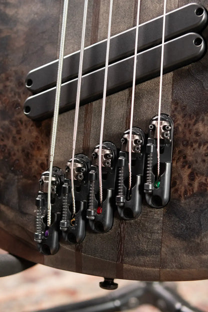 Ibanez BTB805MSTGF BTB Bass Workshop 5-String Electric Bass - Transparent Gray Flat with Case - Used