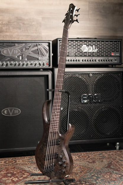 Ibanez BTB805MSTGF BTB Bass Workshop 5-String Electric Bass - Transparent Gray Flat with Case - Used