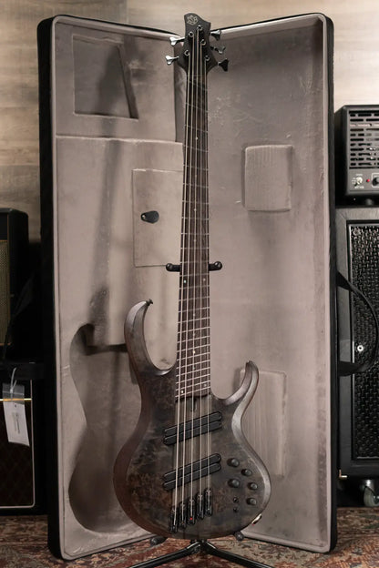 Ibanez BTB805MSTGF BTB Bass Workshop 5-String Electric Bass - Transparent Gray Flat with Case - Used