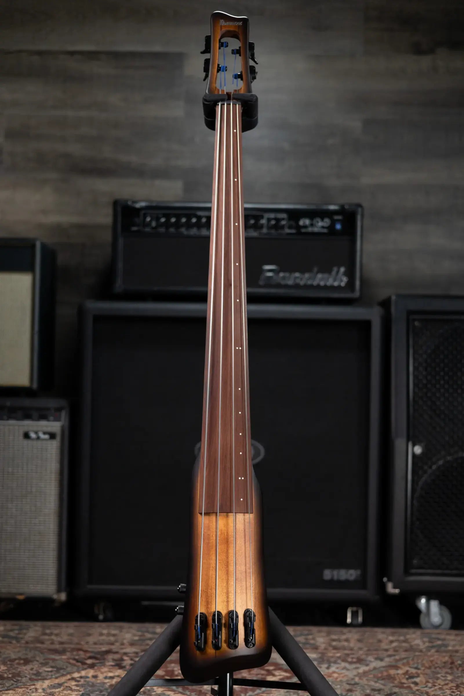 Ibanez Bass Workshop UB804 4-String Electric Upright Bass - Mahogany Oil Burst with Gig Bag