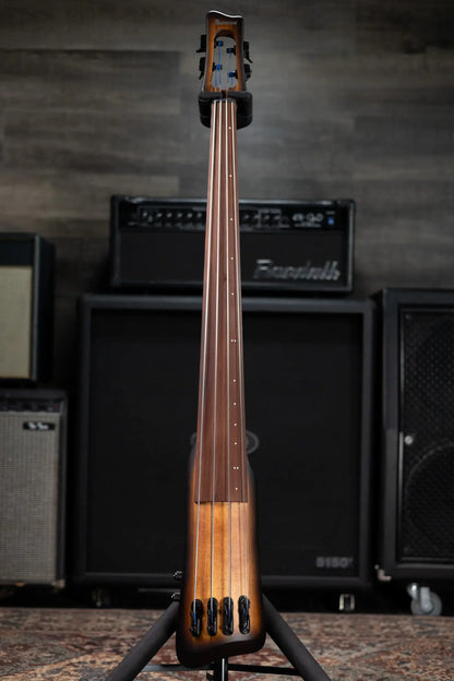 Ibanez Bass Workshop UB804 4-String Electric Upright Bass - Mahogany Oil Burst with Gig Bag