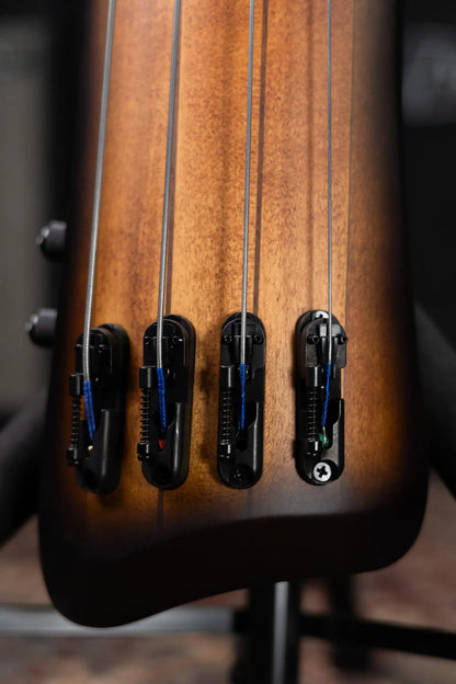 Ibanez Bass Workshop UB804 4-String Electric Upright Bass - Mahogany Oil Burst with Gig Bag