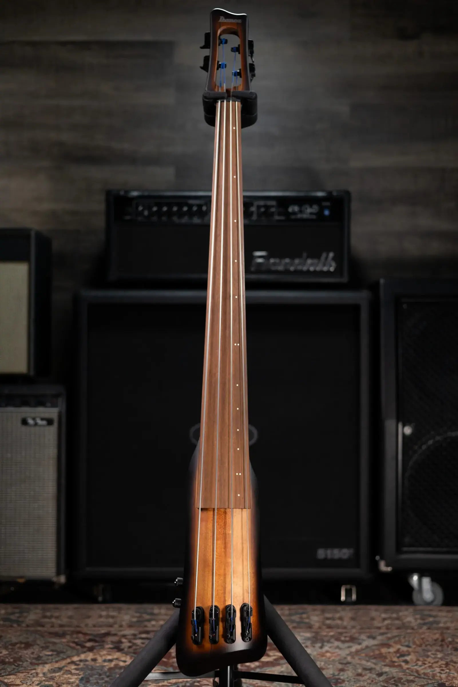 Ibanez Bass Workshop UB804 4-String Electric Upright Bass - Mahogany Oil Burst with Gig Bag