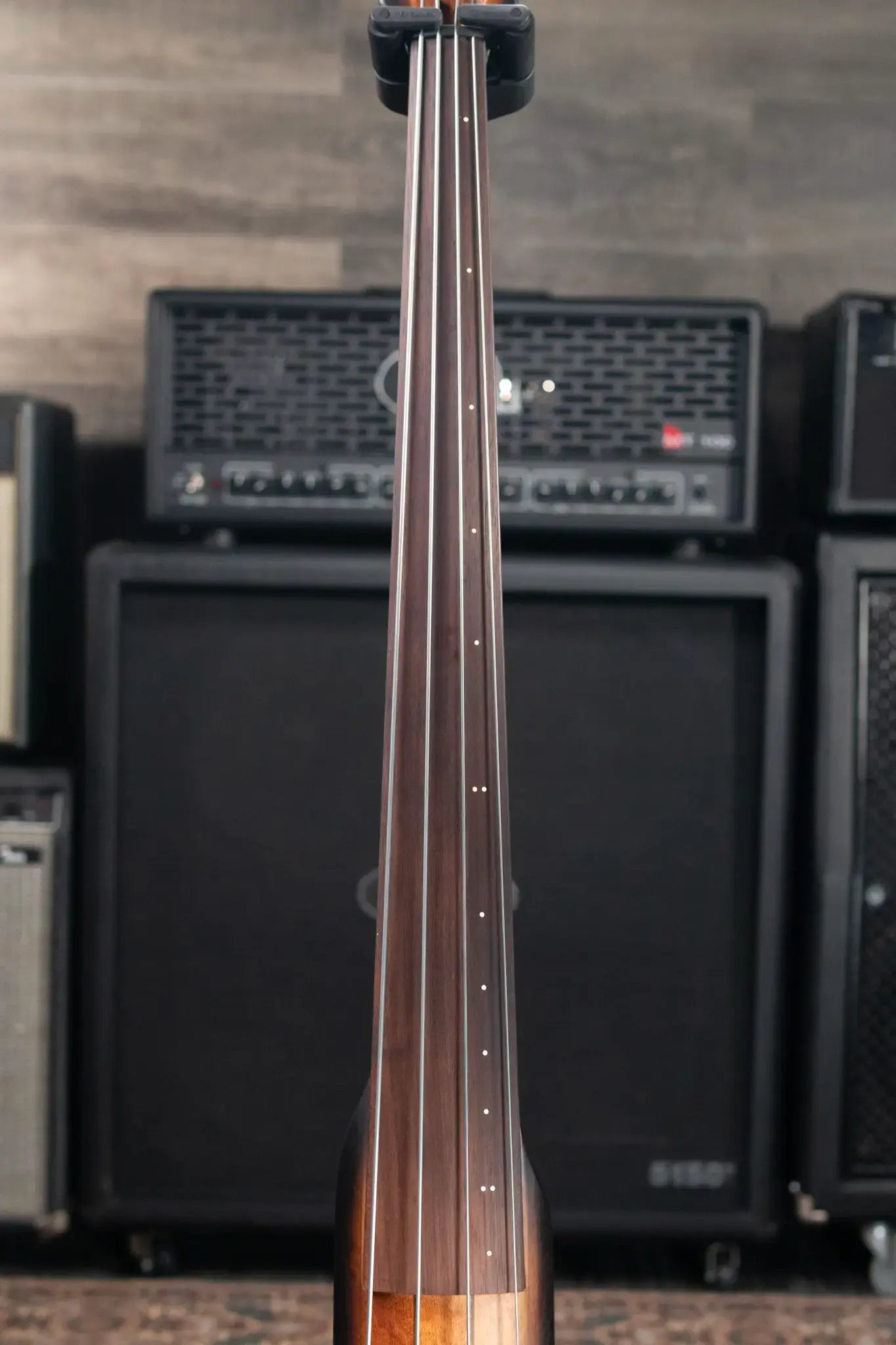 Ibanez Bass Workshop UB804 4-String Electric Upright Bass - Mahogany Oil Burst with Softshell Case
