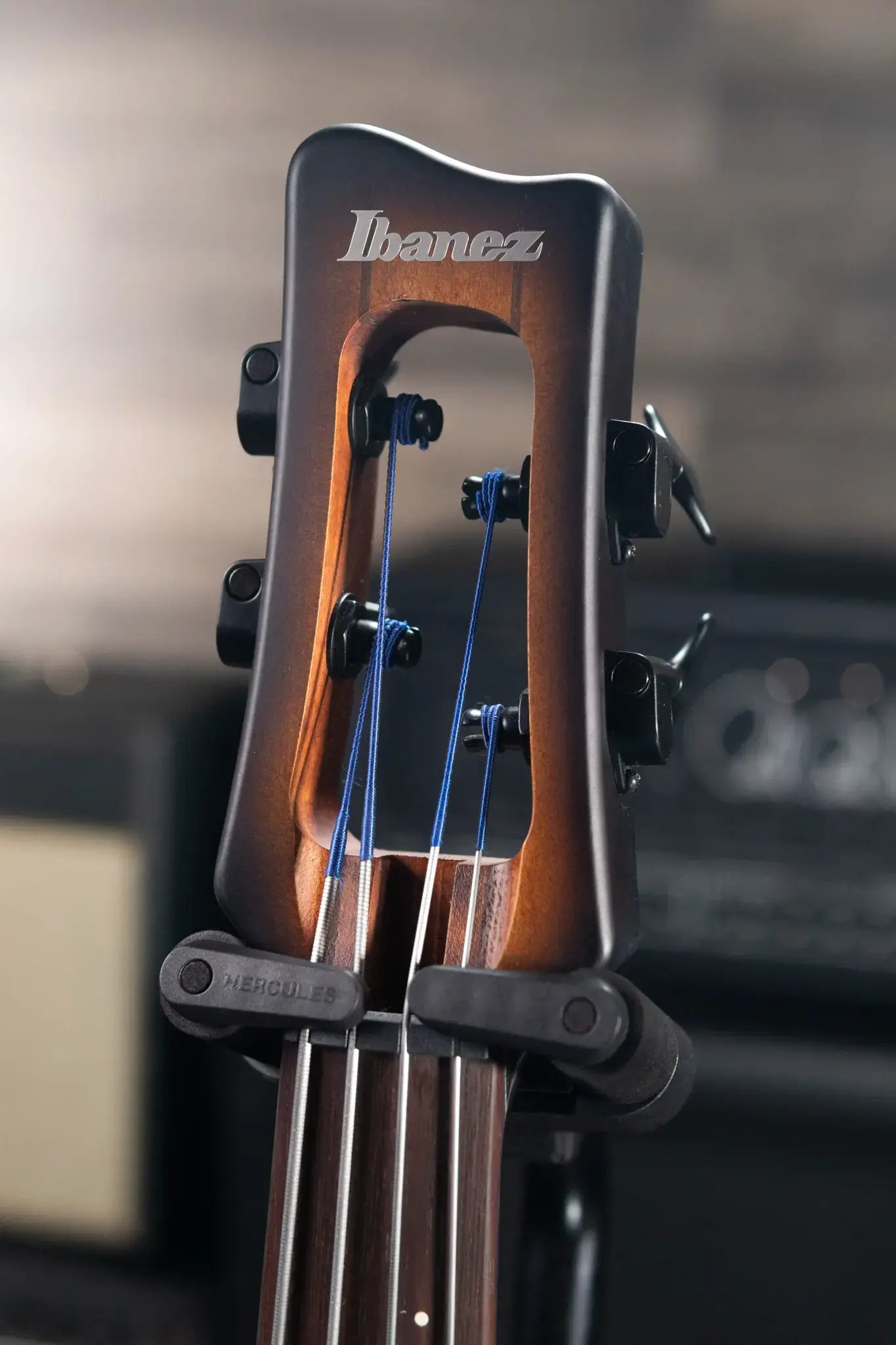 Ibanez Bass Workshop UB804 4-String Electric Upright Bass - Mahogany Oil Burst with Softshell Case