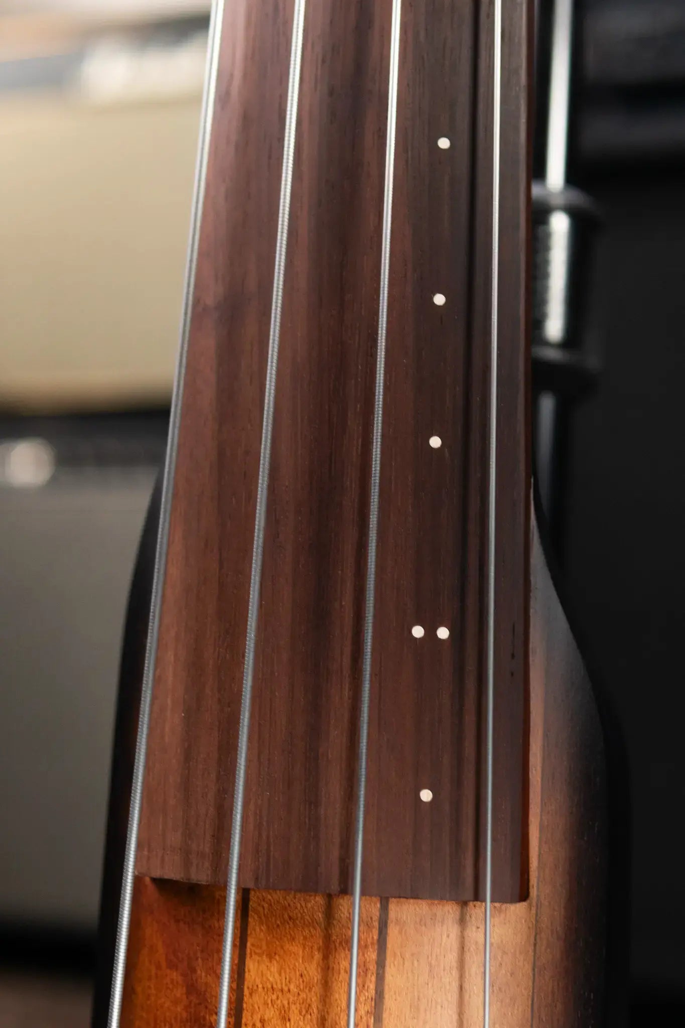 Ibanez Bass Workshop UB804 4-String Electric Upright Bass - Mahogany Oil Burst with Softshell Case
