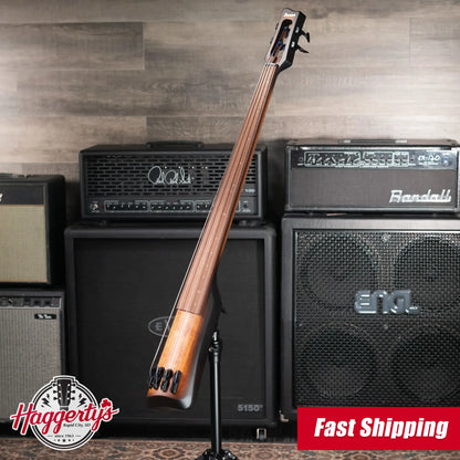 Ibanez Bass Workshop UB804 4-String Electric Upright Bass - Mahogany Oil Burst with Softshell Case
