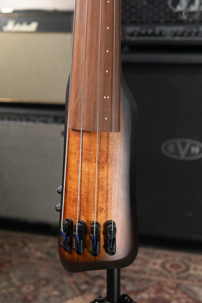 Ibanez Bass Workshop UB804 4-String Electric Upright Bass - Mahogany Oil Burst with Softshell Case