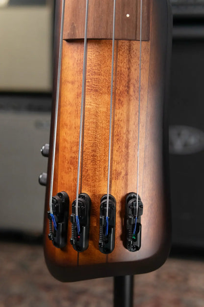 Ibanez Bass Workshop UB804 4-String Electric Upright Bass - Mahogany Oil Burst with Softshell Case