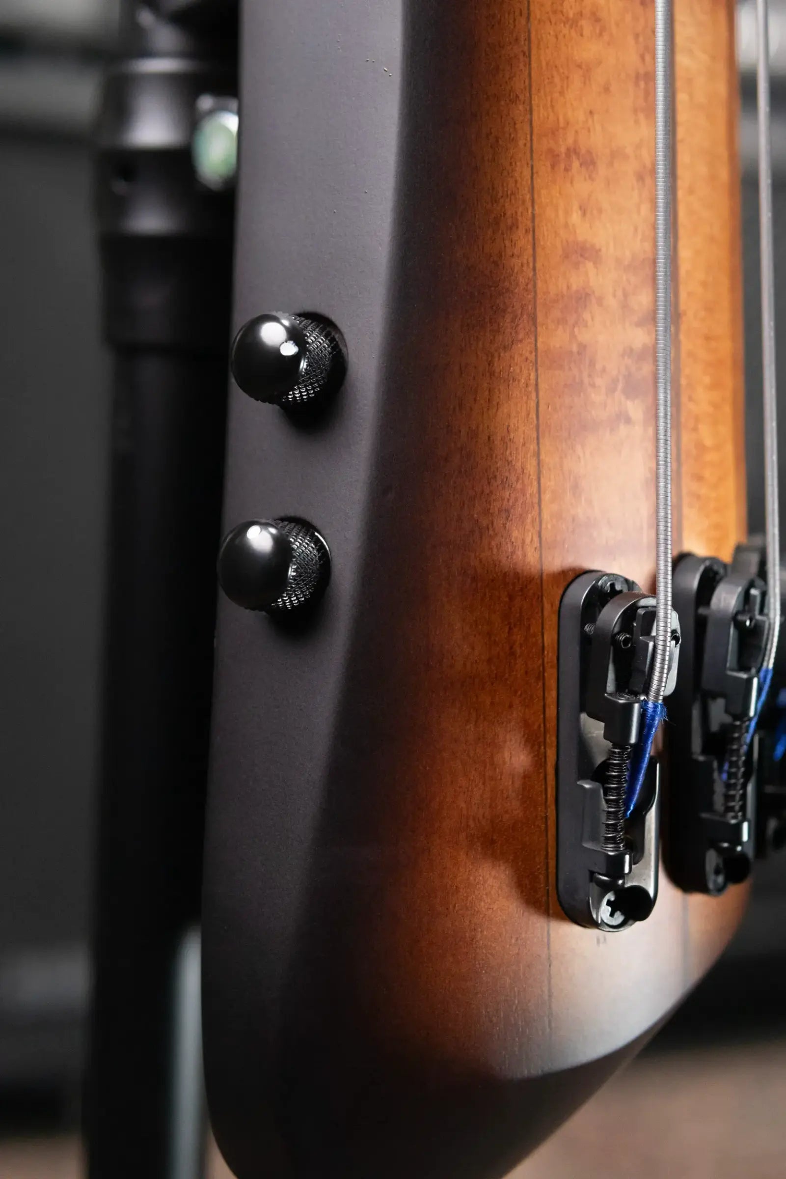 Ibanez Bass Workshop UB804 4-String Electric Upright Bass - Mahogany Oil Burst with Softshell Case