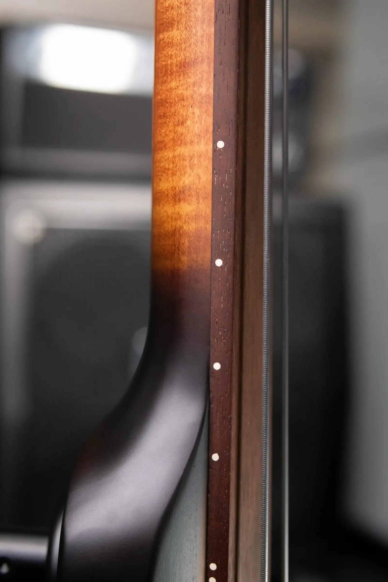 Ibanez Bass Workshop UB804 4-String Electric Upright Bass - Mahogany Oil Burst with Softshell Case