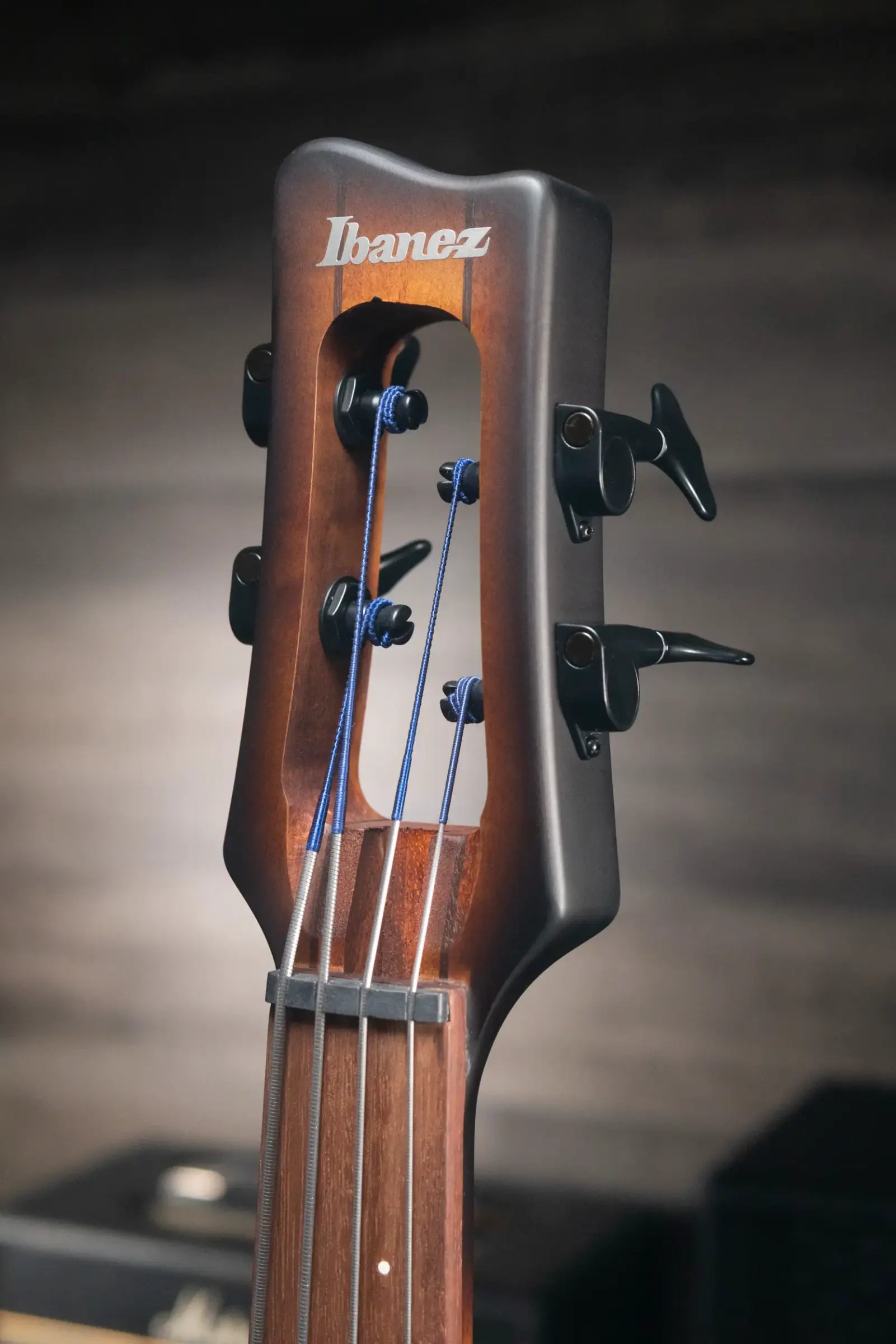 Ibanez Bass Workshop UB804 4-String Electric Upright Bass - Mahogany Oil Burst with Softshell Case