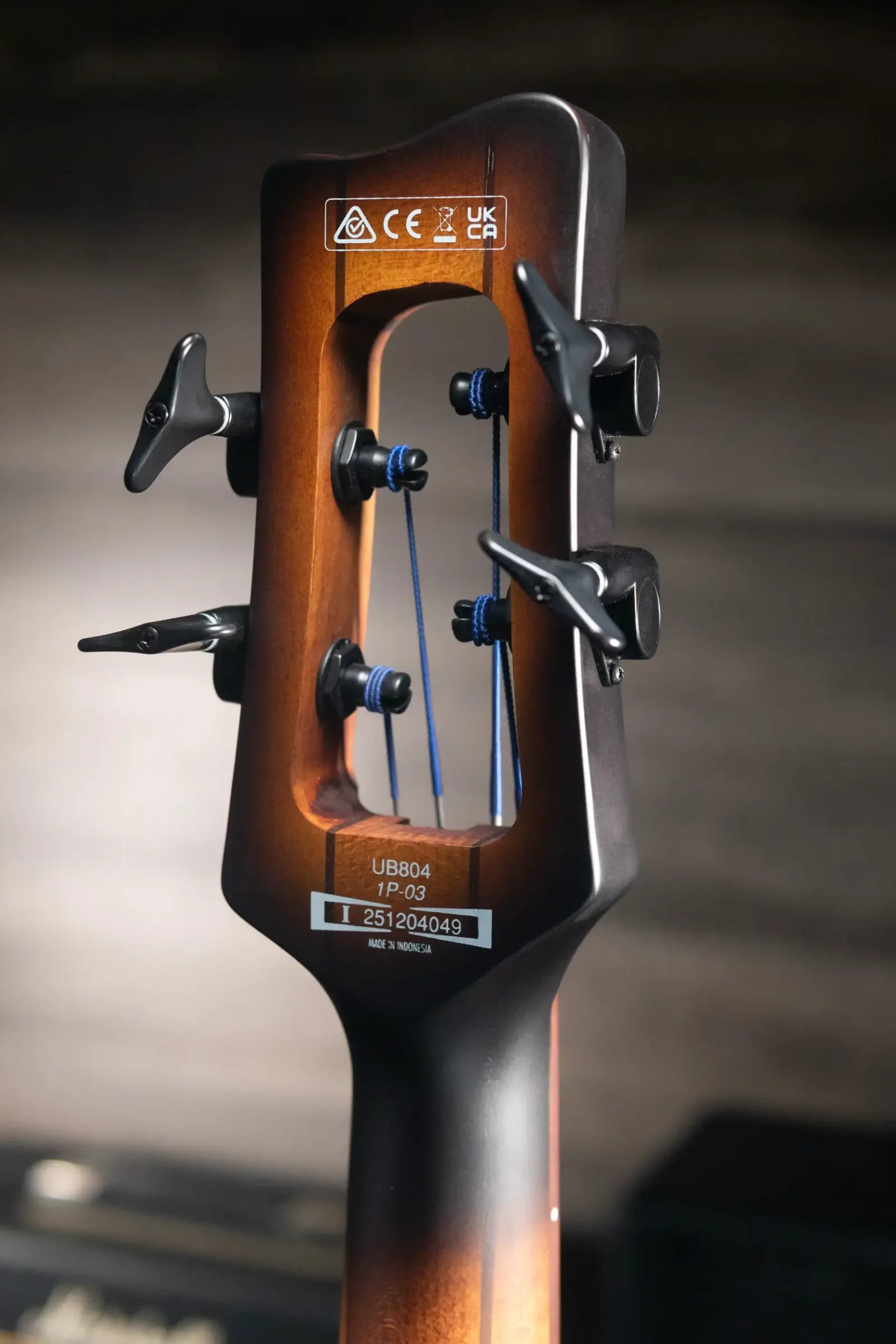 Ibanez Bass Workshop UB804 4-String Electric Upright Bass - Mahogany Oil Burst with Softshell Case