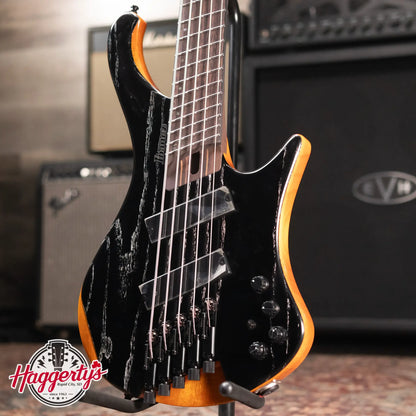Ibanez EHB1135MS 5-String Multi Scale Electric Bass - Silver Wave Black Low Gloss