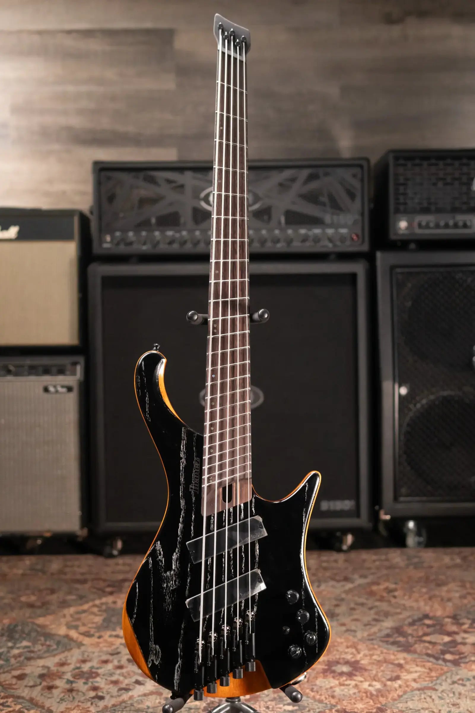 Ibanez EHB1135MS 5-String Multi Scale Electric Bass - Silver Wave Black Low Gloss