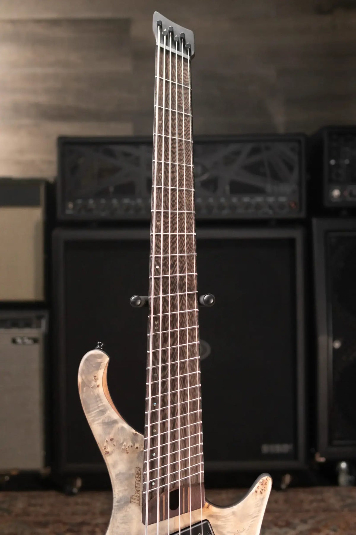 Ibanez EHB1506MS 6-String Electric Bass - Black Ice Flat with Gig Bag - Floor Model