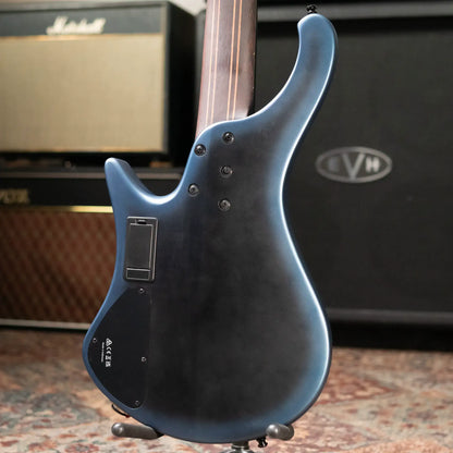 Ibanez EHB5MSBSP 5-String Multi Scale Electric Bass - Midnight Arctic Ocean Matte with Gig Bag