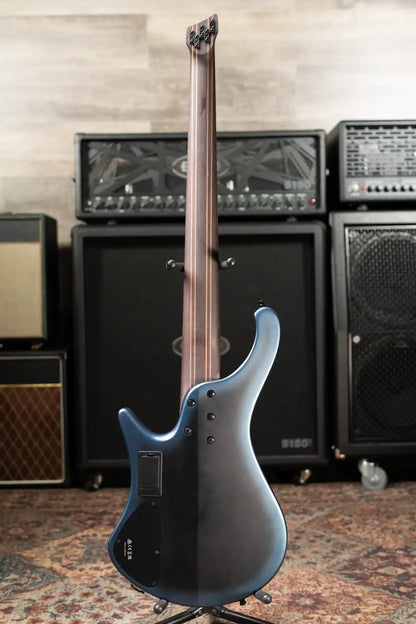 Ibanez EHB5MSBSP 5-String Multi Scale Electric Bass - Midnight Arctic Ocean Matte with Gig Bag