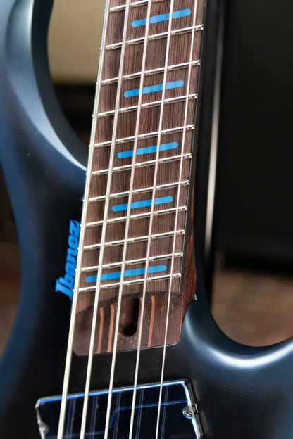 Ibanez EHB5MSBSP 5-String Multi Scale Electric Bass - Midnight Arctic Ocean Matte with Gig Bag