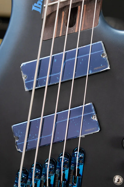 Ibanez EHB5MSBSP 5-String Multi Scale Electric Bass - Midnight Arctic Ocean Matte with Gig Bag