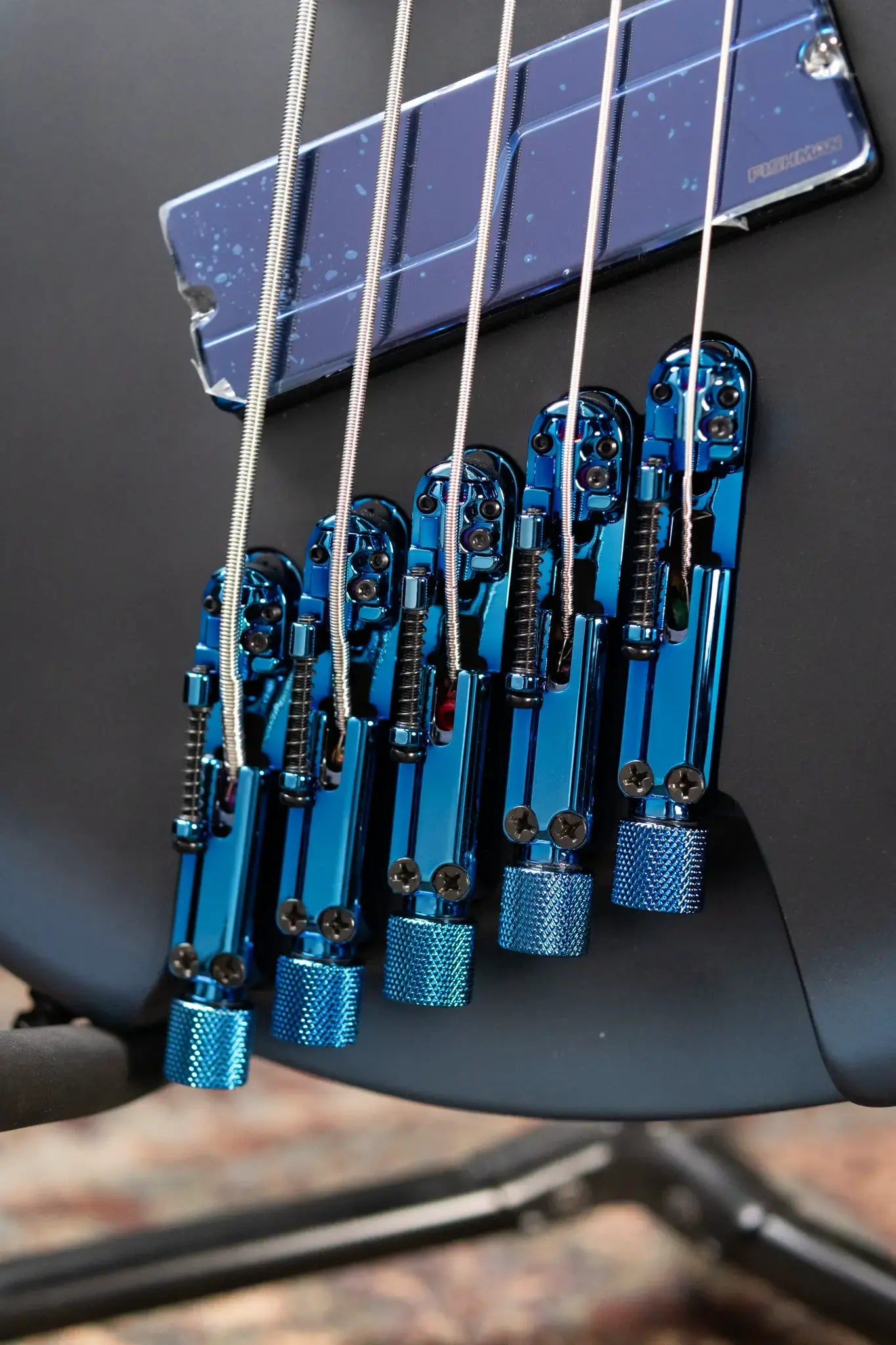 Ibanez EHB5MSBSP 5-String Multi Scale Electric Bass - Midnight Arctic Ocean Matte with Gig Bag