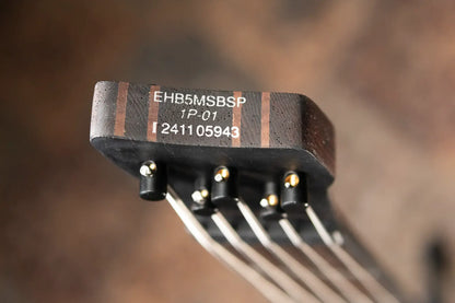 Ibanez EHB5MSBSP 5-String Multi Scale Electric Bass - Midnight Arctic Ocean Matte with Gig Bag
