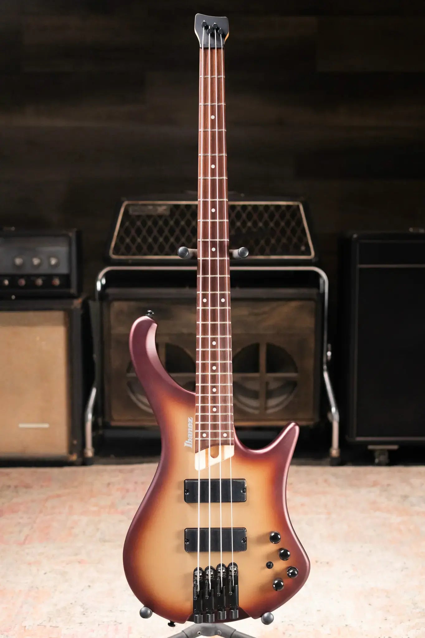 Ibanez EHB600CCM EHB Ergonomic Headless Bass - Charred Champagne Burst Matte