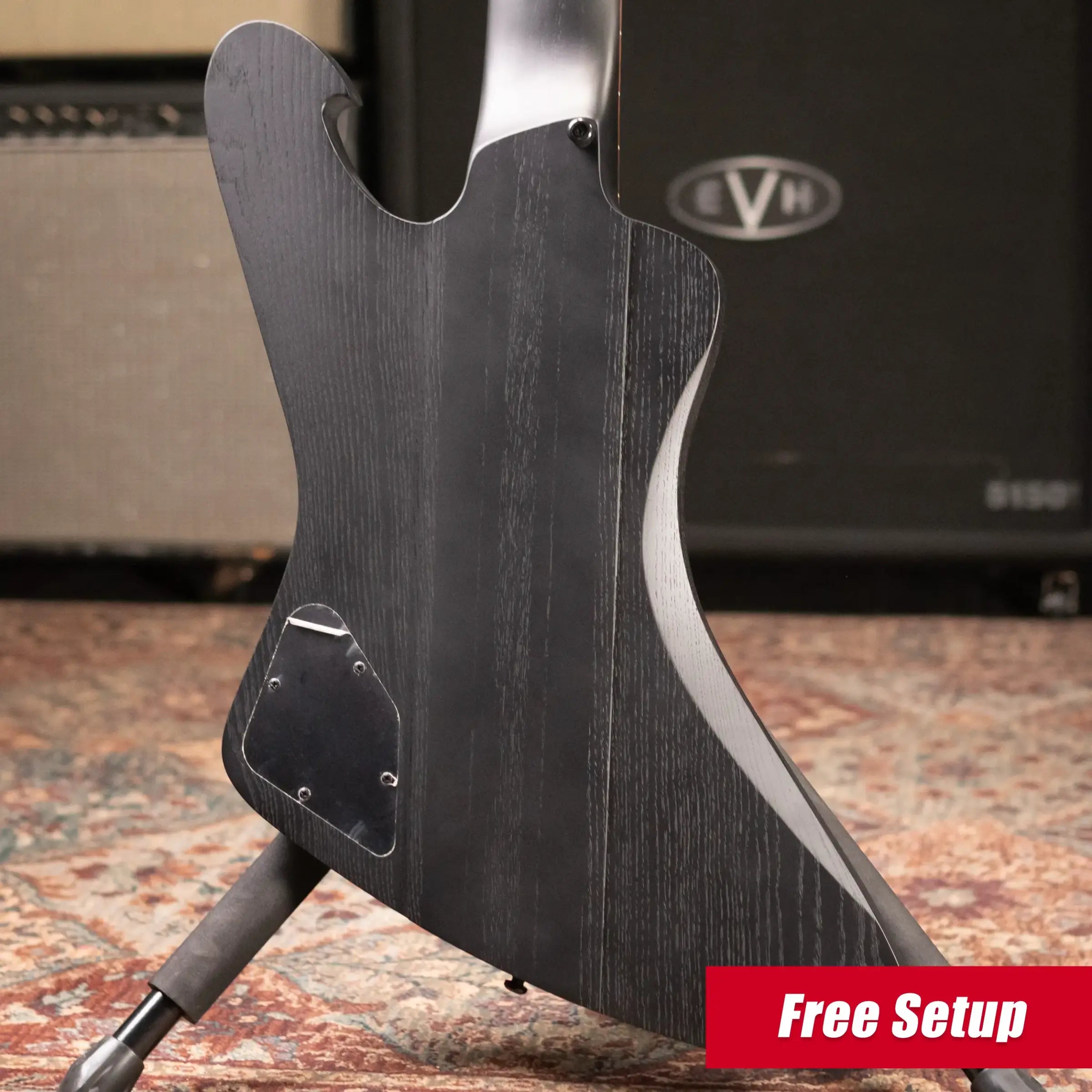 Ibanez Fredrik Thordendal Signature FTM33 Guitar - Weathered Black with Hardshell Case