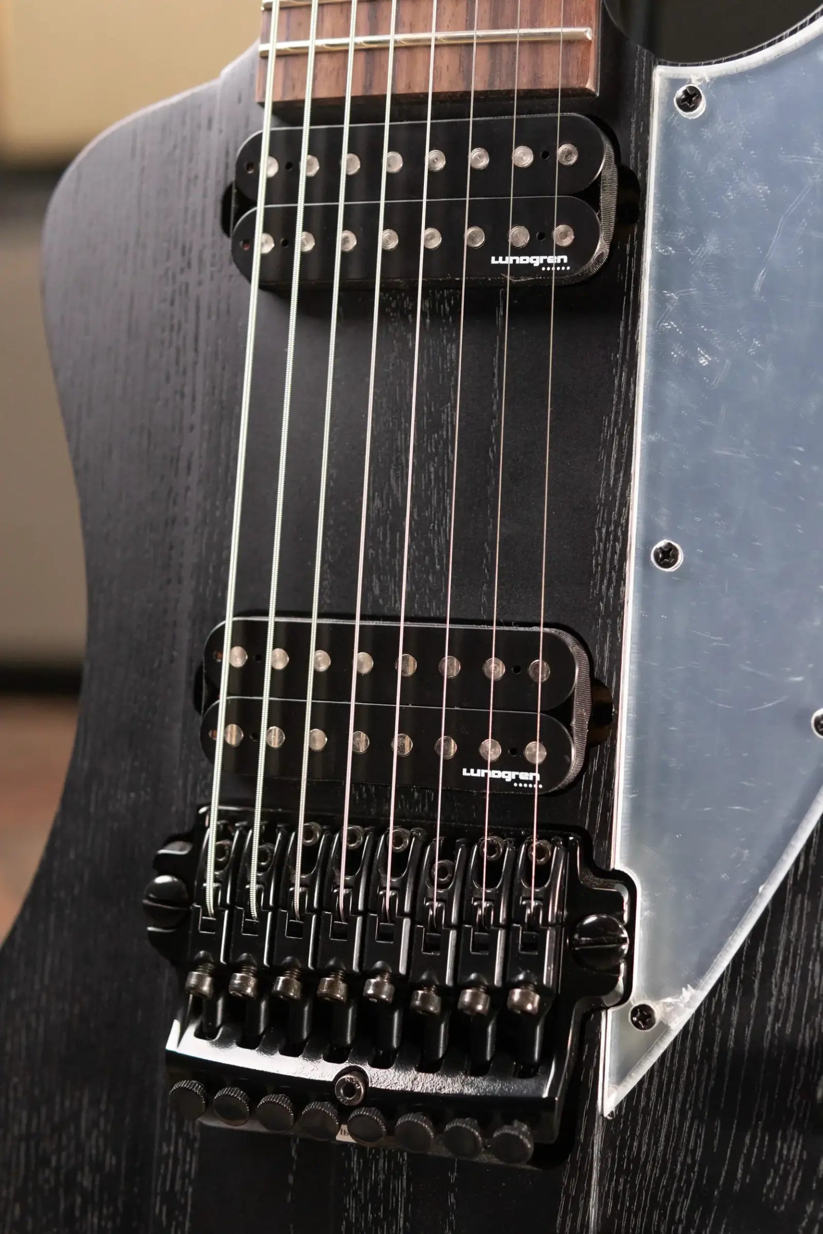 Ibanez Fredrik Thordendal Signature FTM33 Guitar - Weathered Black with Hardshell Case
