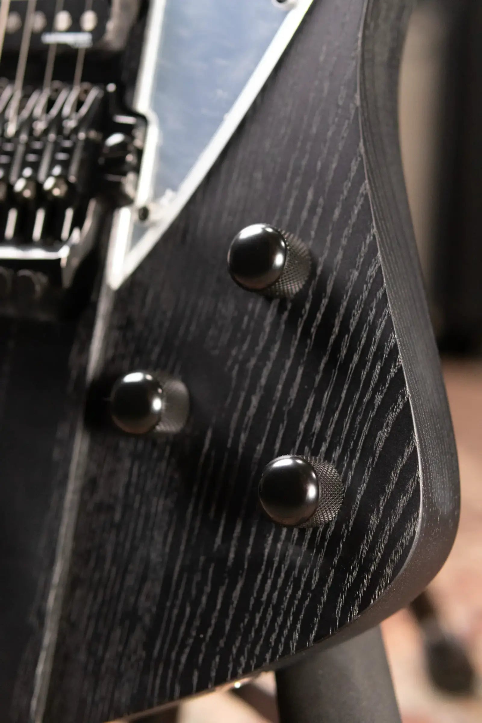 Ibanez Fredrik Thordendal Signature FTM33 Guitar - Weathered Black with Hardshell Case
