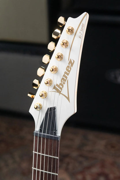 Ibanez K7YANG Brian "Head" Welch Signature 7-String Electric Guitar - Matte White with Gig Bag