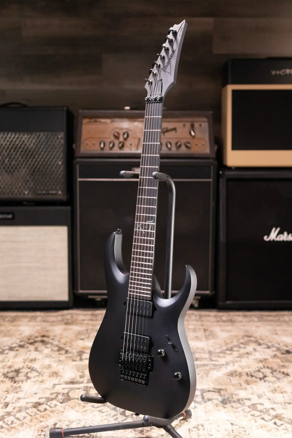 Ibanez K7YIN James "Munky" Shaffer Signature 7-String Electric Guitar - Matte Black with Gig Bag - Demo
