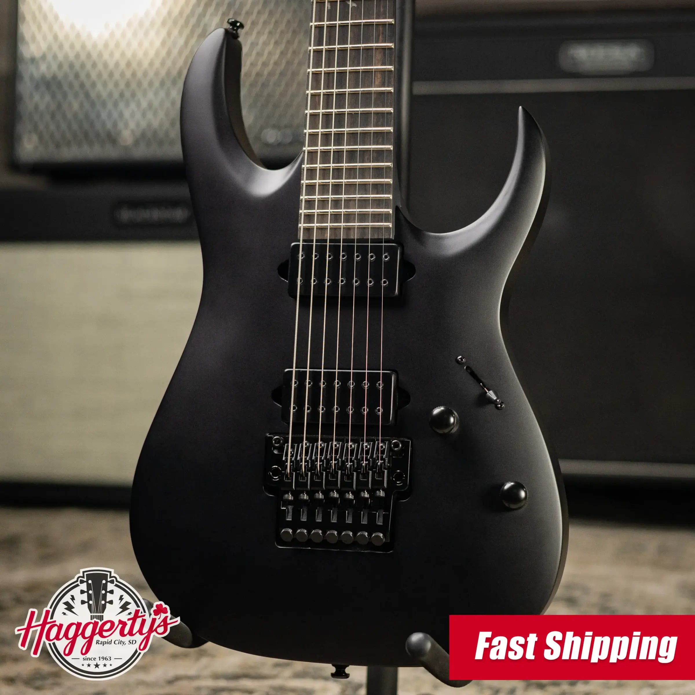 Ibanez K7YIN James "Munky" Shaffer Signature 7-String Electric Guitar - Matte Black with Gig Bag