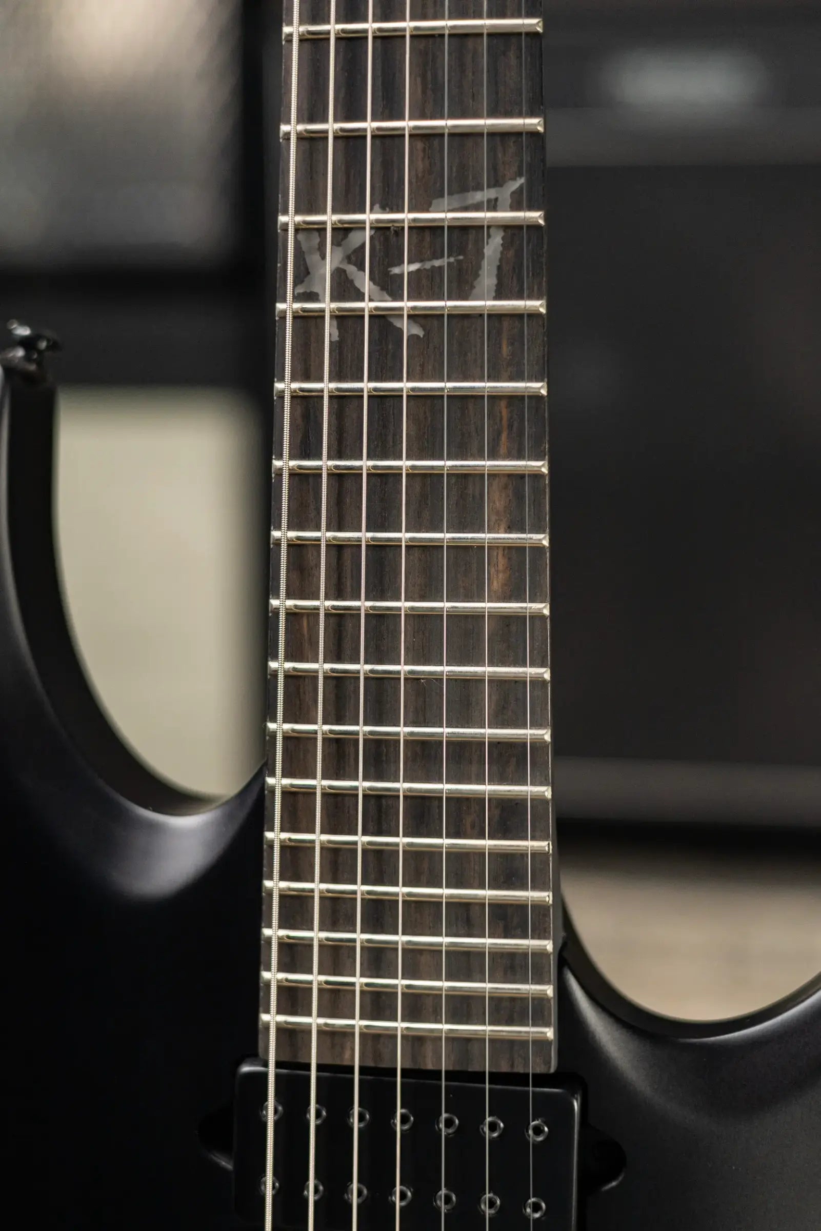 Ibanez K7YIN James "Munky" Shaffer Signature 7-String Electric Guitar - Matte Black with Gig Bag