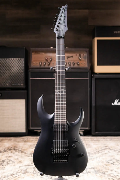 Ibanez KTYIN James "Munky" Shaffer Signature 7-String Electric Guitar - Matte Black with Gig Bag