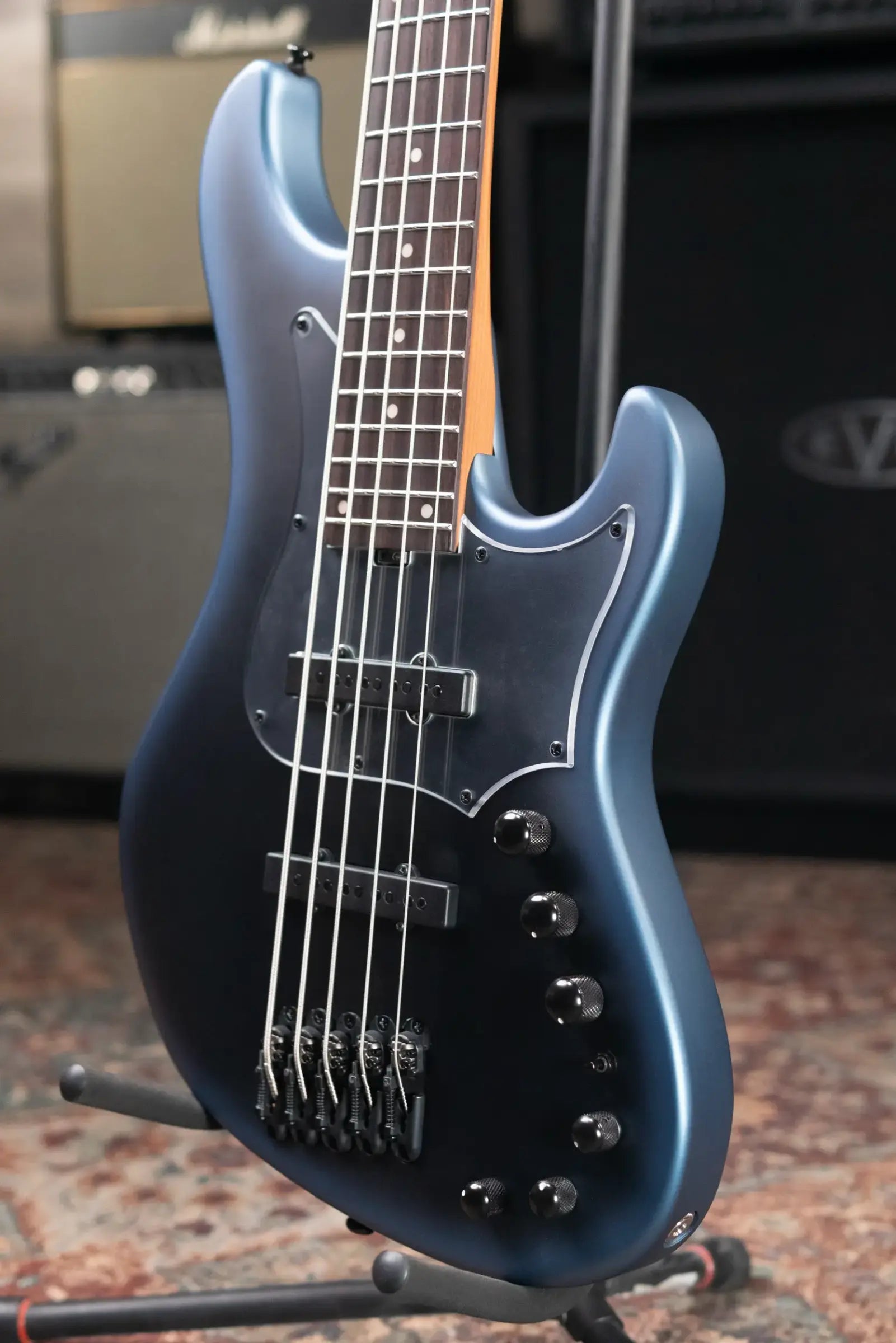 Ibanez MDM1005-MAM Mode 5-String Electric Bass - Midnight Arctic Ocean Matte with Structured Gig Bag