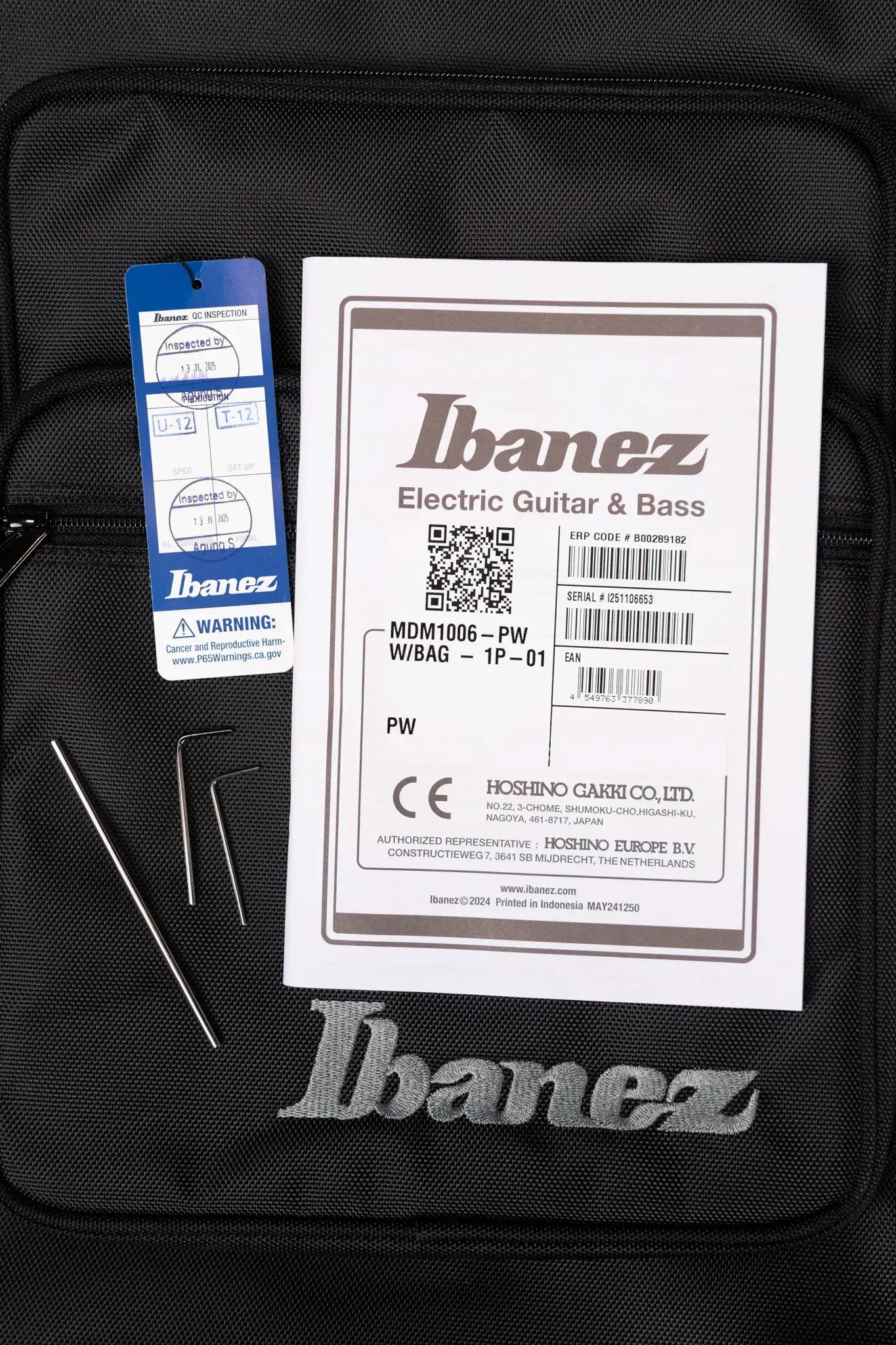 Ibanez MDM1006-PW Mode 6-String Electric Bass - Pearl White with Gig Bag