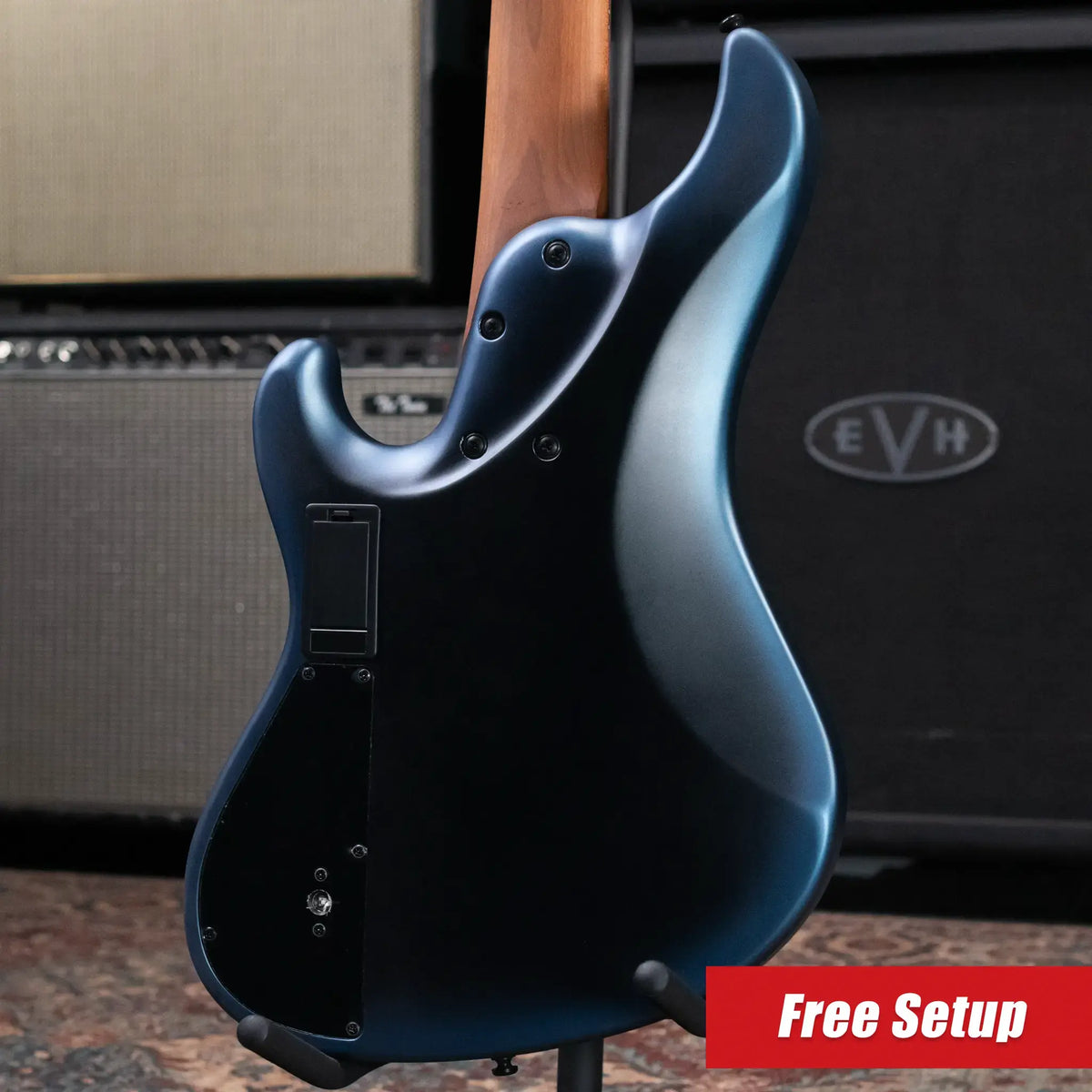 Ibanez Mode MDM1005 5-String Electric Bass Guitar - Midnight Arctic Ocean Matte - Demo