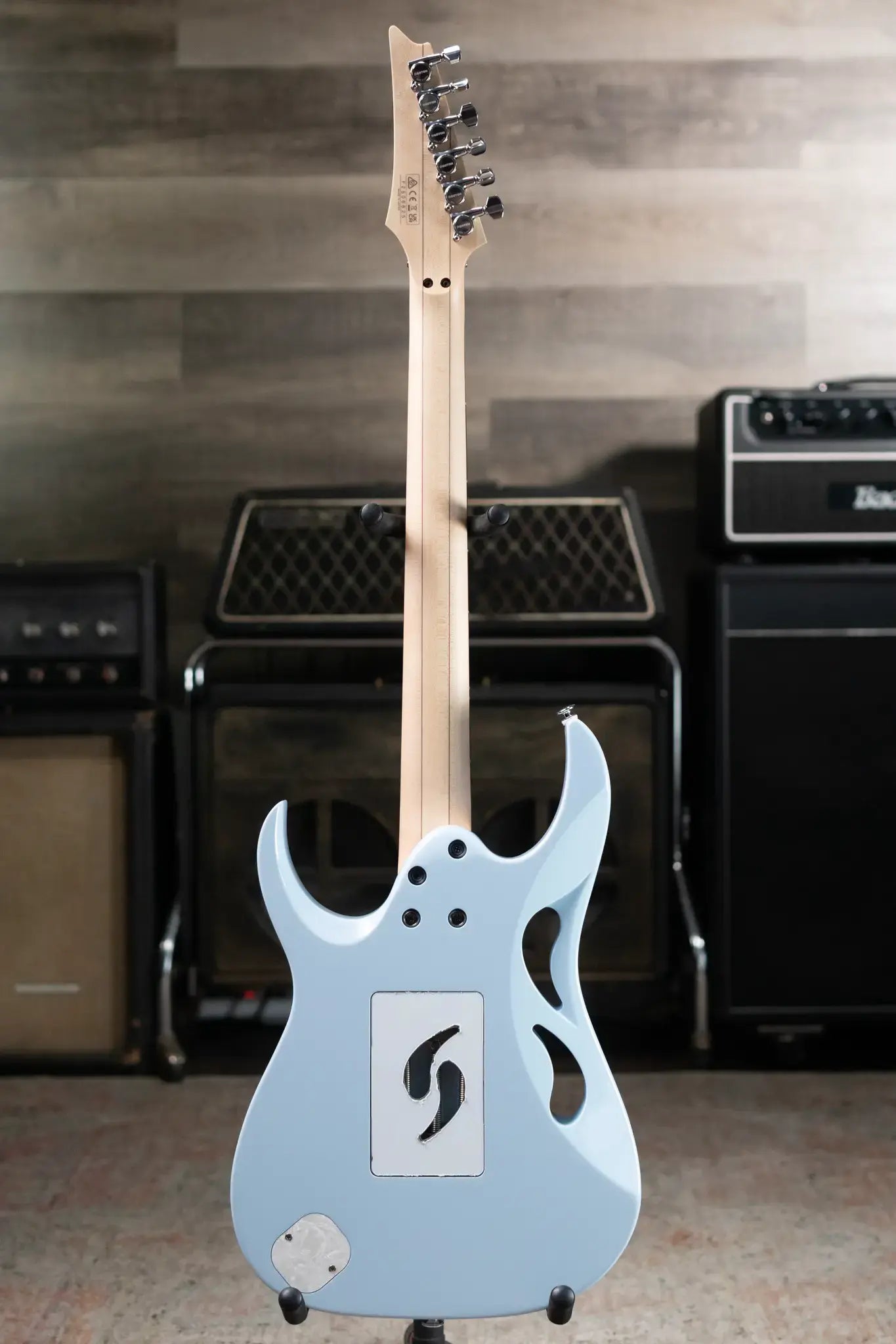 Ibanez PIA3761C Steve Vai Signature Electric Guitar - Blue Powder with Hardshell Case