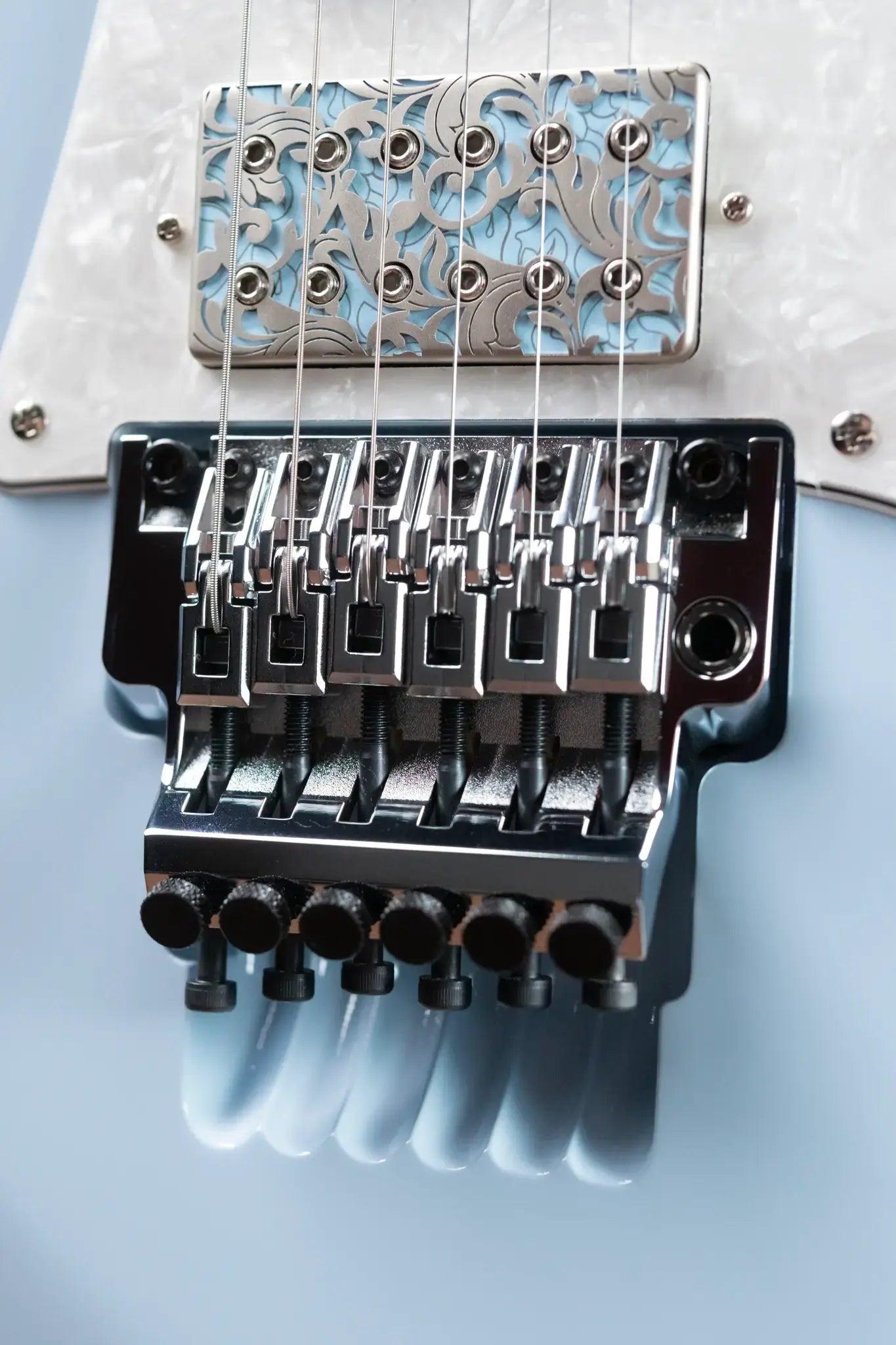 Ibanez PIA3761C Steve Vai Signature Electric Guitar - Blue Powder with Hardshell Case