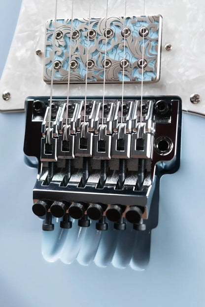 Ibanez PIA3761C Steve Vai Signature Electric Guitar - Blue Powder with Hardshell Case