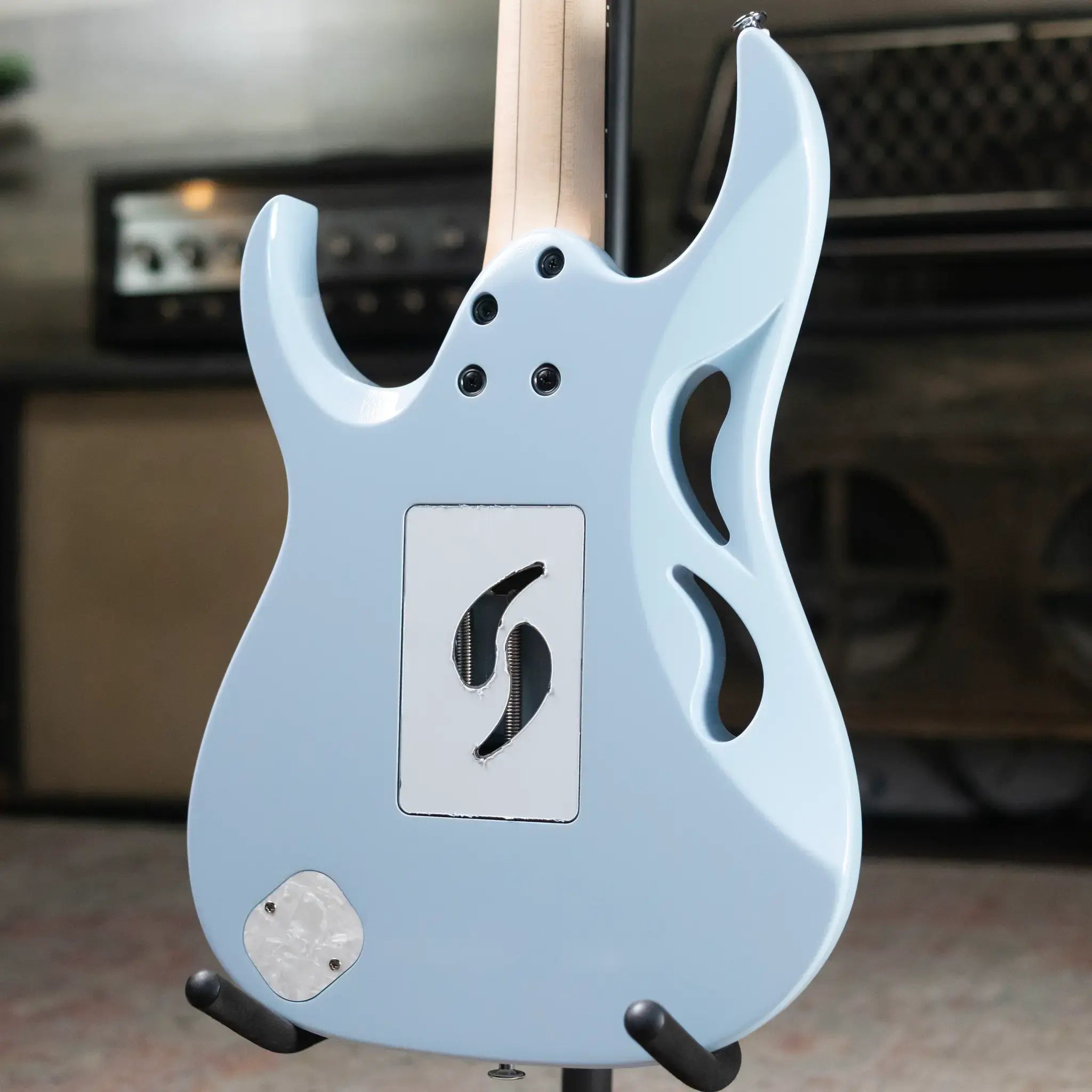 Ibanez PIA3761C Steve Vai Signature Electric Guitar - Blue Powder with Hardshell Case
