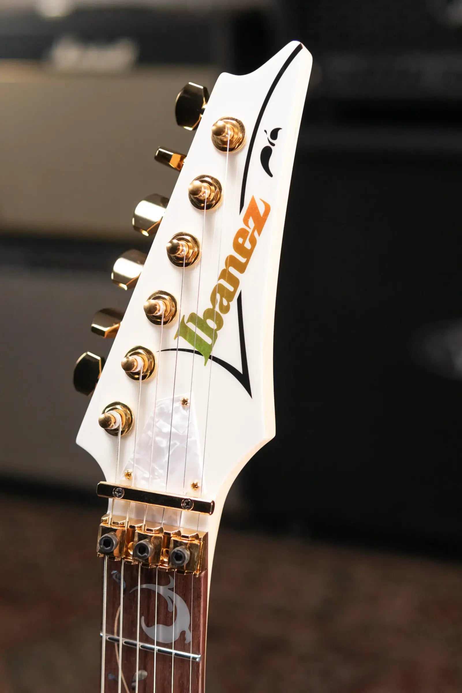 Ibanez PIA3761SLW Steve Vai Signature Electric Guitar Stallion White with Hardshell Case - Used