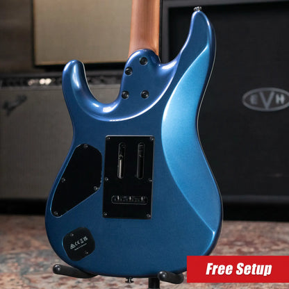 Ibanez Premium AZ42P1PBE Electric Guitar - Prussian Blue Metallic with Gig Bag - Floor Model Demo