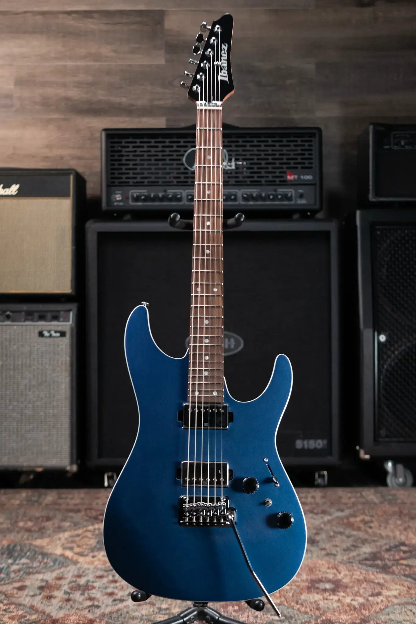 Ibanez Premium AZ42P1PBE Electric Guitar - Prussian Blue Metallic with Gig Bag - Floor Model Demo