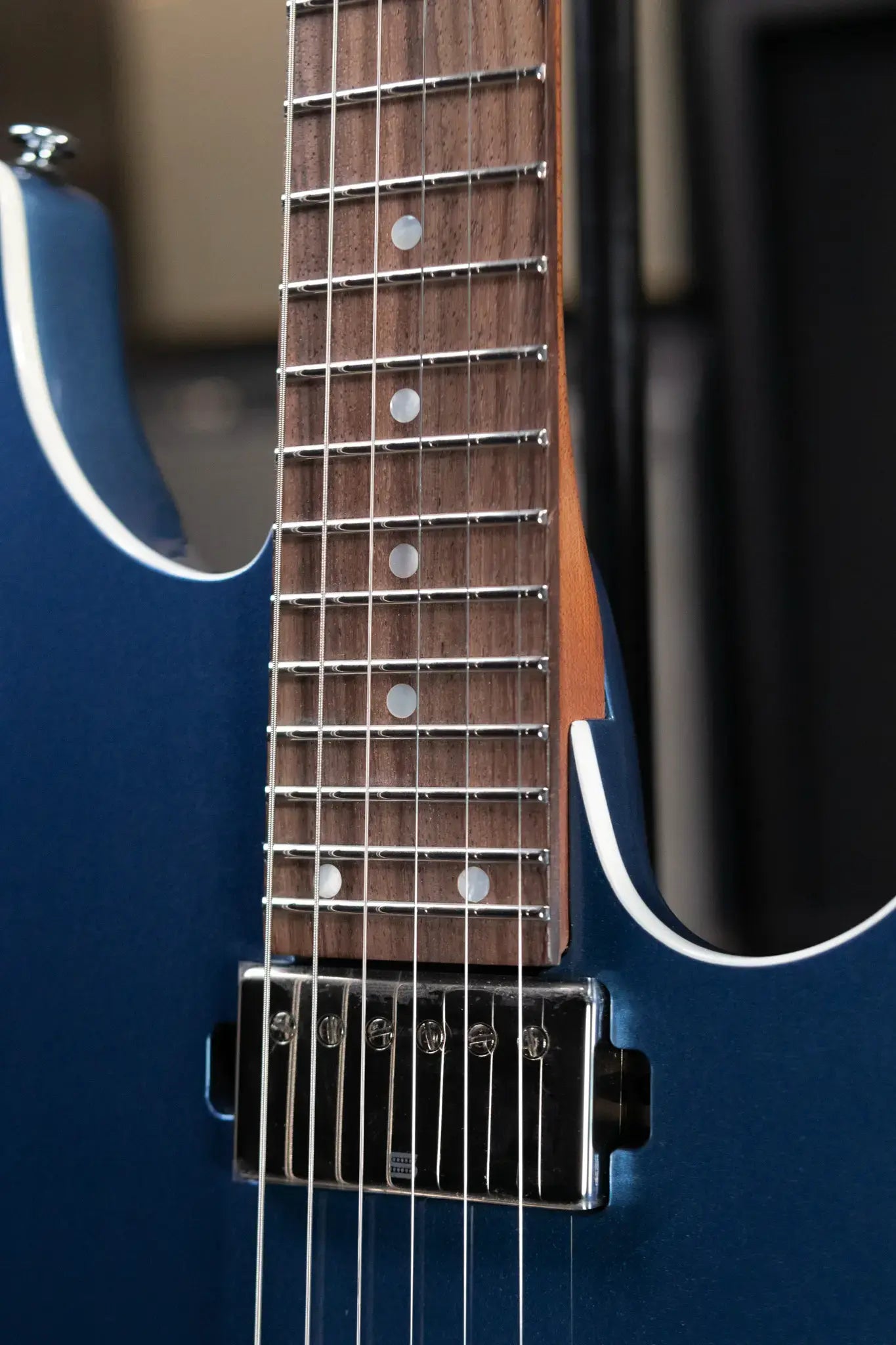 Ibanez Premium AZ42P1PBE Electric Guitar - Prussian Blue Metallic with Gig Bag - Floor Model Demo