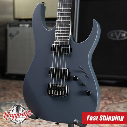 Ibanez Prestige RGR5121RB Electric Guitar - Gray Metallic Flat with Hardshell Case